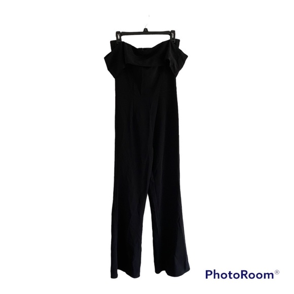 By the way x Revolve Aubrey Off Shoulder Jumpsuit in Black - Picture 5 of 13